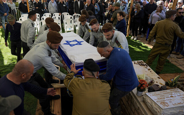 Funeral of Israeli soldier